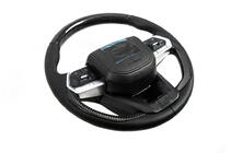 Toyota Land Cruiser 200 2007–2021 Ratt med airbag i 2025-design (äkta kolfiber) foto 2