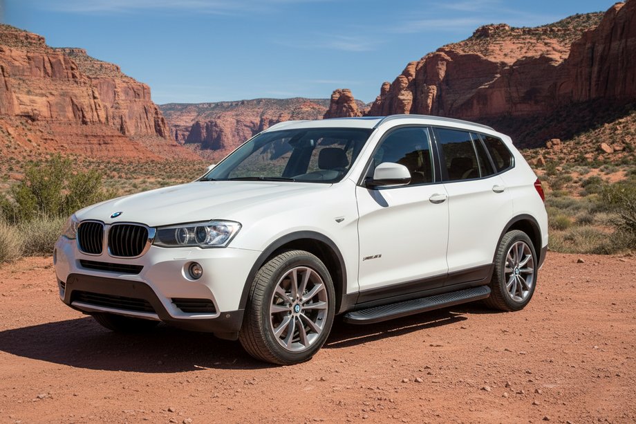 BMW X3 F25 2011–2018 Sidosteg Tayga Black (2 st, aluminium) Foto 1
