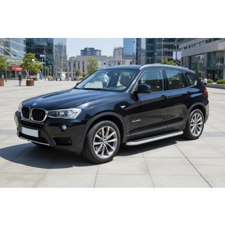 Sidosteg Tayga Grey (2 st, aluminium) BMW X3 F25 2011–2018 foto 1