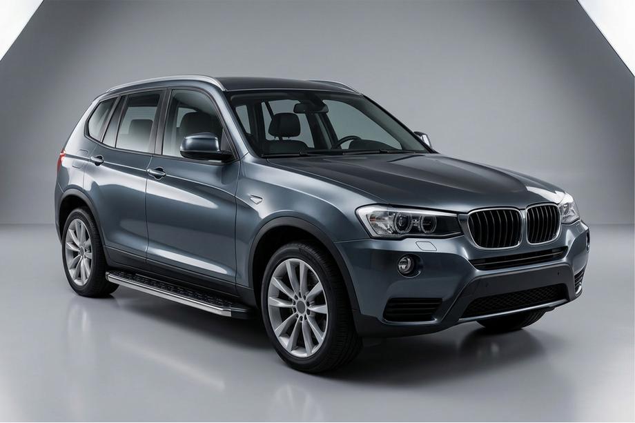 BMW X3 F25 2011–2018 Sidosteg BlackLine (2 st, aluminium) Image