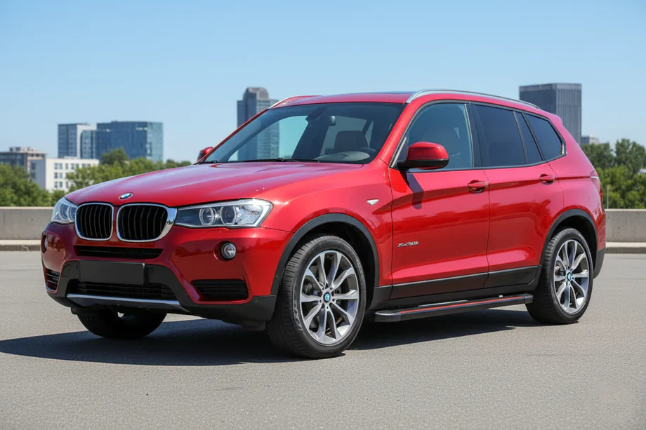 BMW X3 F25 2011–2018 Sidosteg Maya Red (2 st, aluminium) Image