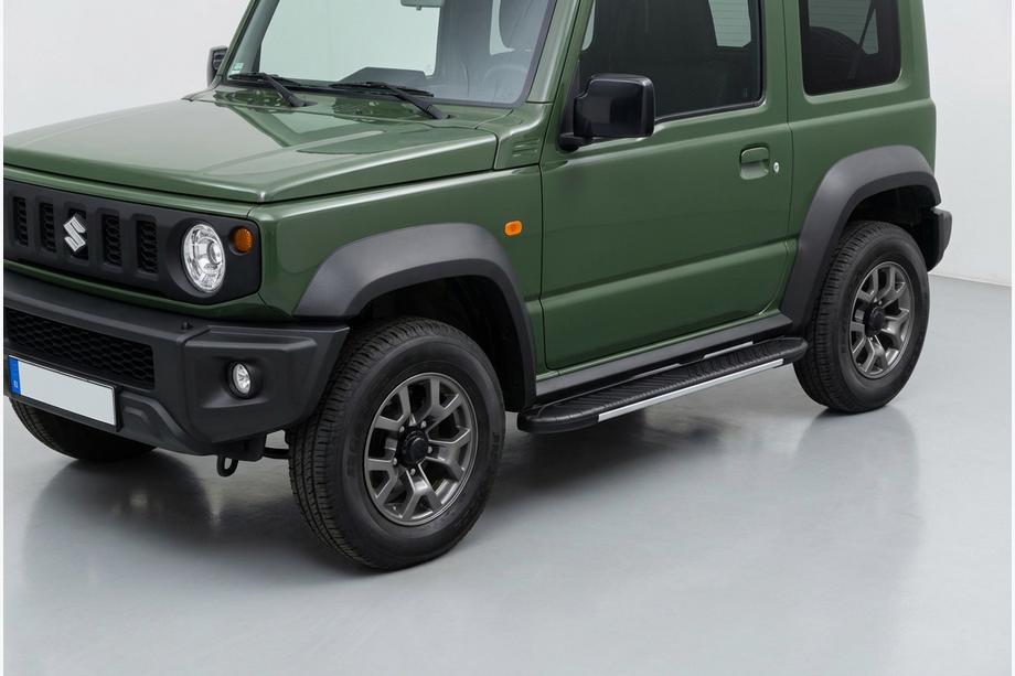 Suzuki Jimny 2018– Sidotrösklar Bosphore Grey (2 st, aluminium) Image