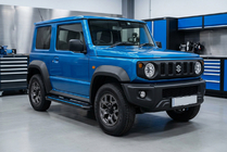 Suzuki Jimny 2018– Sidosteg Maya Blue (2 st, aluminium) foto 1
