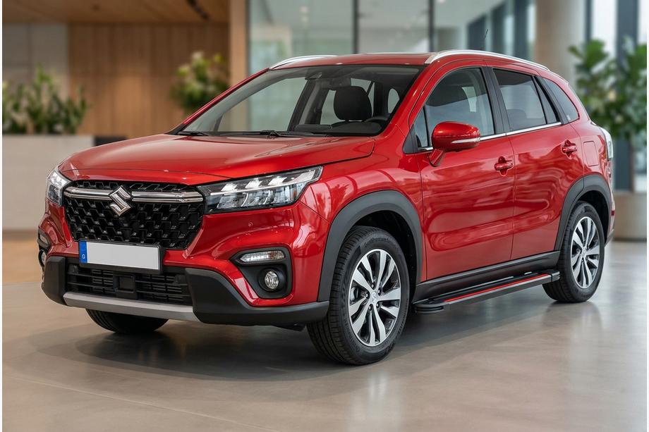 Suzuki SX4 S-Cross 2021– Sidosteg Maya Red (2 st, aluminium) Image