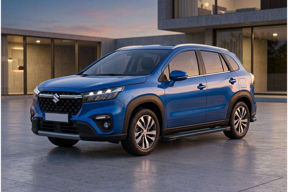 Suzuki SX4 S-Cross 2021– Sidosteg Maya Blue (2 st, aluminium) Image