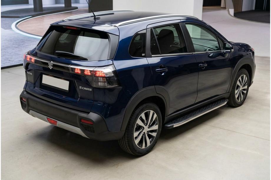 Suzuki SX4 S-Cross 2021– Sidosteg BlackLine (2 st, aluminium) Image