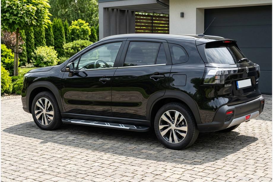 Suzuki SX4 S-Cross 2021– Sidosteg Sunrise (2 st, aluminium) Image