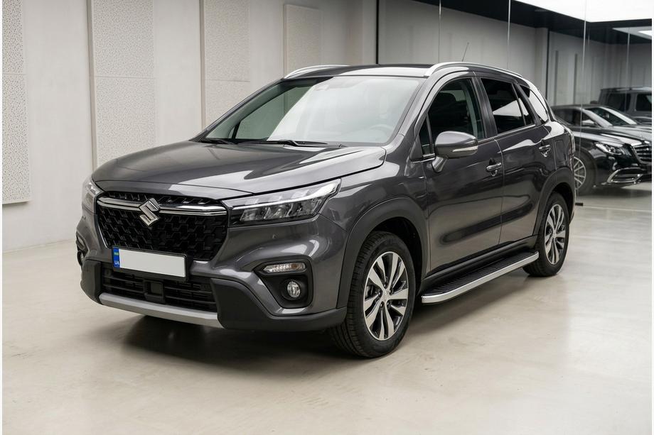 Suzuki SX4 S-Cross 2021– Sidosteg Tayga Grey (2 st, aluminium) Image