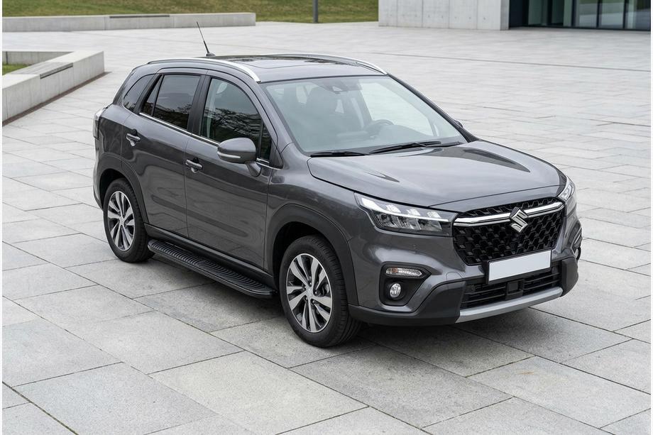 Suzuki SX4 S-Cross 2021– Sidosteg Tayga Black (2 st, aluminium) Image