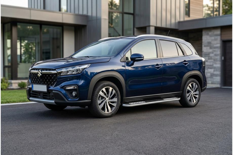 Suzuki SX4 S-Cross 2021– Sidosteg Tayga V2 (2 st, aluminium) Image