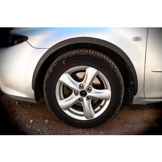 Hjulhuslister (SD-SW) (4 st, svarta, ABS-plast) Mazda 6 2003–2008 foto 1