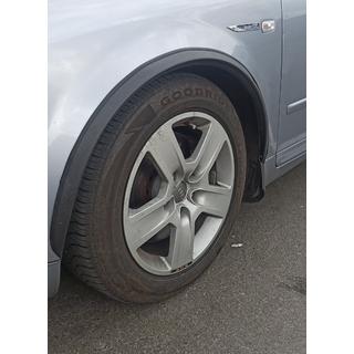 Hjulhuslister (4 st, svarta, ABS-plast)