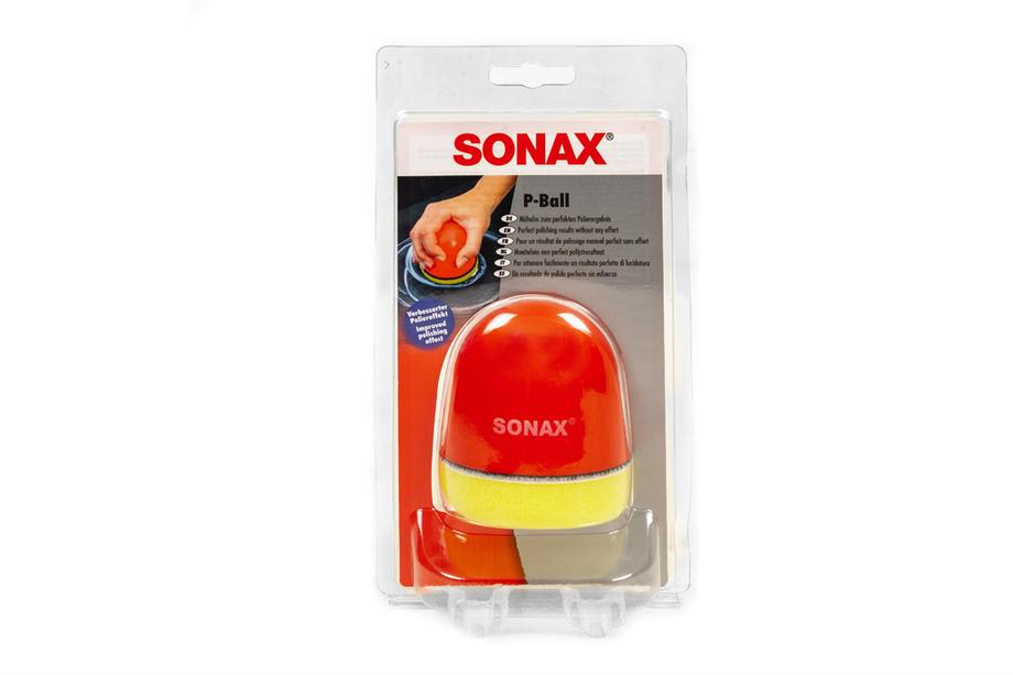 Sonax applikator med svamp för applicering av polermedel och vax Foto 3