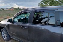 Jeep Compass 2006–2016 Vindavvisare för sidorutor (4 st, HIC) foto 2