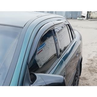 Vindavvisare för sidorutor SD/HB (4 st, Sunplex Sport) Opel Astra G Classic 1998–2012 foto 2
