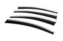Chevrolet Cruze 2009–2015 Vindavvisare med kromlist (4 st, Sunplex Chrome) foto 6