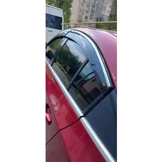 Vindavvisare med kromlist (4 st, Sunplex Chrome) Chevrolet Cruze 2009–2015 foto 3