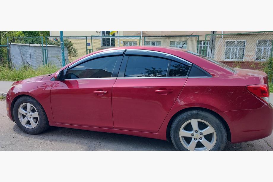 Chevrolet Cruze 2009–2015 Vindavvisare med kromlist (4 st, Sunplex Chrome) Image