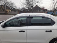 Citroen C-Elysee 2013–2022 Vindavvisare med kromlist (4 st, Sunplex Chrome) foto 2