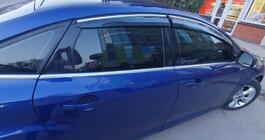 Ford Focus III 2011–2017 Vindavvisare med kromlist HB/Sedan (4 st, Sunplex Chrome) foto 2
