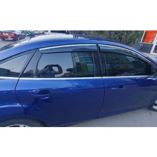 Vindavvisare med kromlist HB/Sedan (4 st, Sunplex Chrome) foto 3