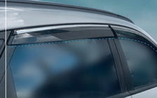 Hyundai IX-35 2010–2015 Vindavvisare med kromlist (4 st, Sunplex Chrome) foto 2