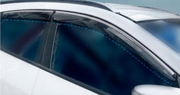 Hyundai IX-35 2010–2015 Vindavvisare med kromlist (4 st, Sunplex Chrome) foto 1