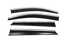 Hyundai Tucson TL 2016–2021 Vindavvisare med kromlist (4 st, Sunplex Chrome) foto 5