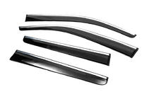Nissan Navara 2006–2015 Vindavvisare med kromlist (4 st, Sunplex Chrome) foto 4