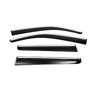Vindavvisare med kromlist (4 st, Sunplex Chrome) Nissan Navara 2006–2015 foto 3