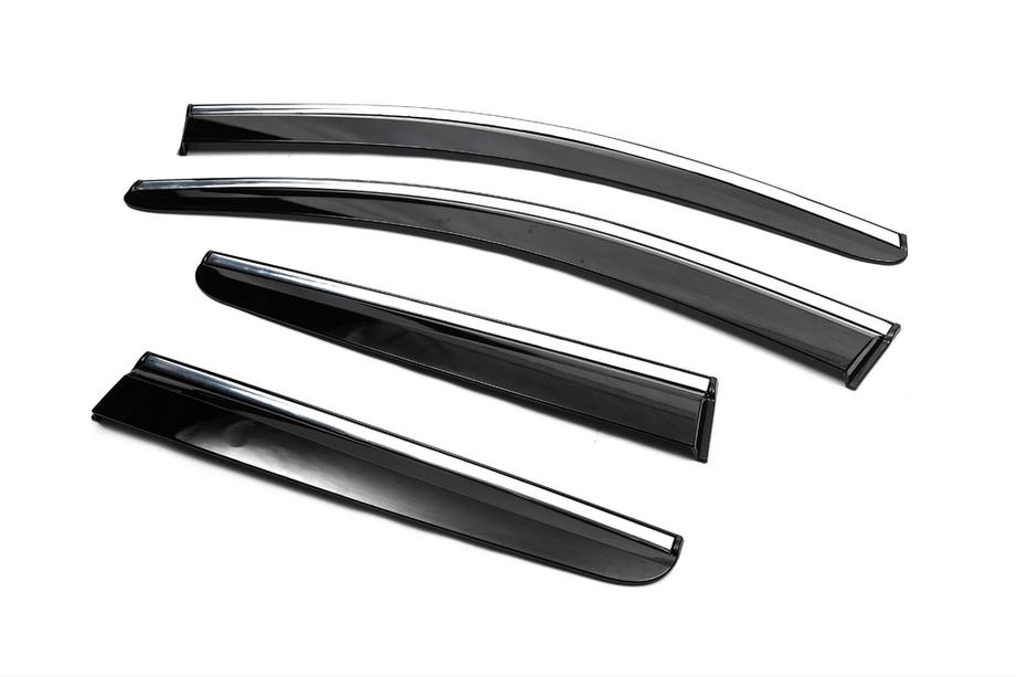Nissan Qashqai 2007–2010 Vindavvisare med kromlist (4 st, Sunplex Chrome) Foto 7