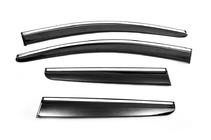Nissan Qashqai 2010–2014 Vindavvisare med kromlist (4 st, Sunplex Chrome) foto 2
