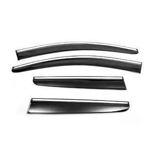 Vindavvisare med kromlist (4 st, Sunplex Chrome) Nissan Qashqai 2010–2014 foto 2