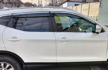 Nissan Qashqai 2014–2021 Vindavvisare med kromlist (4 st, Sunplex Chrome) foto 3