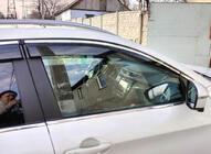 Nissan Qashqai 2014–2021 Vindavvisare med kromlist (4 st, Sunplex Chrome) foto 4