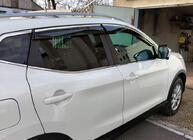 Nissan Qashqai 2014–2021 Vindavvisare med kromlist (4 st, Sunplex Chrome) foto 6