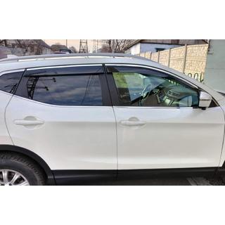 Vindavvisare med kromlist (4 st, Sunplex Chrome) Nissan Qashqai 2014–2021 foto 3