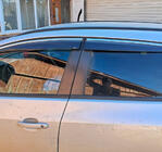 Opel Astra J 2009–2015 Vindavvisare med kromlist och rand HB/SD (4 st, Sunplex Chrome) foto 1