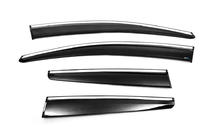 Opel Astra J 2009–2015 Vindavvisare med kromlist och rand HB/SD (4 st, Sunplex Chrome) foto 5