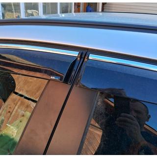 Vindavvisare med kromlist och rand HB/SD (4 st, Sunplex Chrome) Opel Astra J 2009–2015 foto 4
