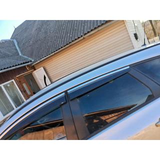 Vindavvisare med kromlist och rand HB/SD (4 st, Sunplex Chrome) Opel Astra J 2009–2015 foto 3