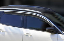 Peugeot 3008 2016–2023 Vindavvisare med kromlist (4 st, Sunplex Chrome) foto 2
