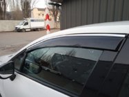 Renault Clio V 2019– Vindavvisare med kromlist (4 st, Sunplex Chrome) foto 5