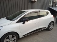 Renault Clio V 2019– Vindavvisare med kromlist (4 st, Sunplex Chrome) foto 1