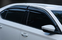 Skoda Superb 2015–2024 Vindavvisare för sidorutor med kromlist SD (4 st., Sunplex Chrome) foto 1