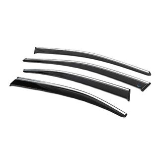 Vindavvisare för sidorutor med kromlist SD (4 st., Sunplex Chrome) Skoda Superb 2015–2024 foto 2