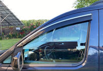 Volkswagen Caddy 2020– Vindavvisare för sidorutor med kromlist (2 st, Sunplex Chrome) foto 1