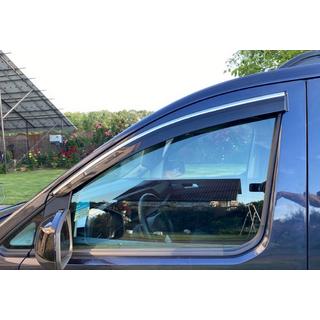 Vindavvisare för sidorutor med kromlist (2 st, Sunplex Chrome) Volkswagen Caddy 2020– foto 1