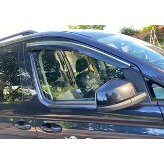 Vindavvisare för sidorutor med kromlist (2 st, Sunplex Chrome) Volkswagen Caddy 2020– foto 2