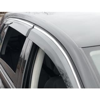 Vindavvisare med kromlist (4 st, Sunplex Chrome) Volkswagen Golf 5 2003–2009 foto 2